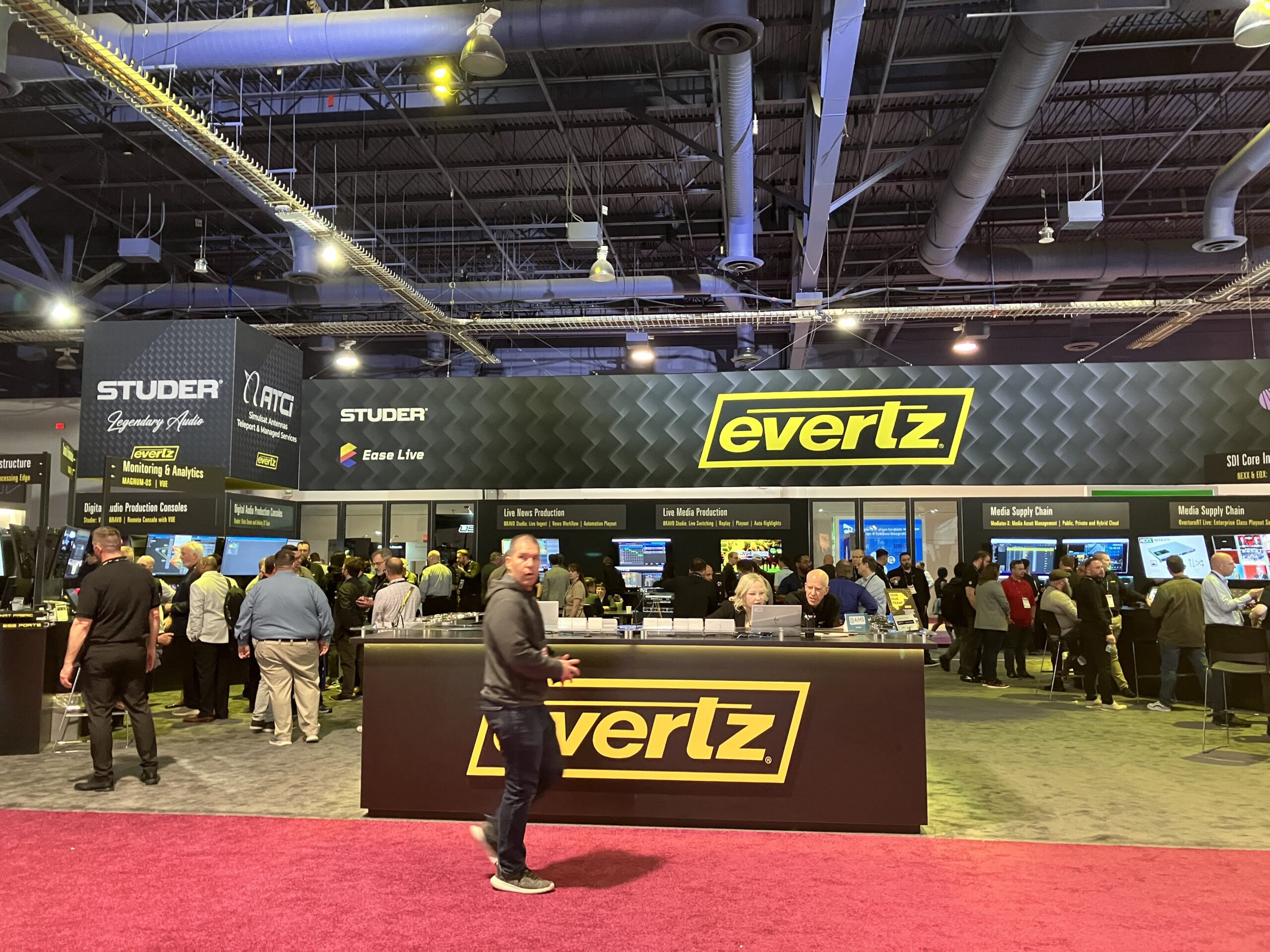 NABShow2024のevertzブースの全景写真